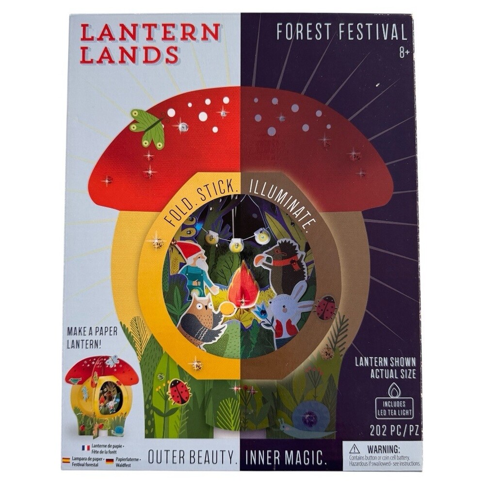 Bright Stripes Lantern Lands Forest Festival DIY Paper Lantern Kit 202 Pc
